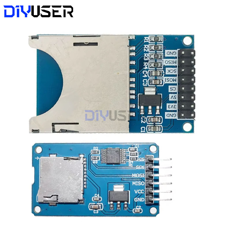 Sd Card Module Spi - DIYUSER Papan Ekspansi Penyimpanan Micro SD