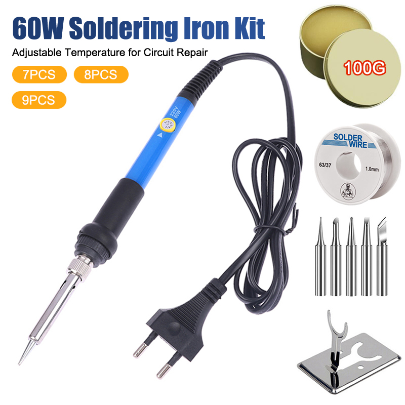 Diy Electronics Tools - Set Alat Solder 220V 60W dengan