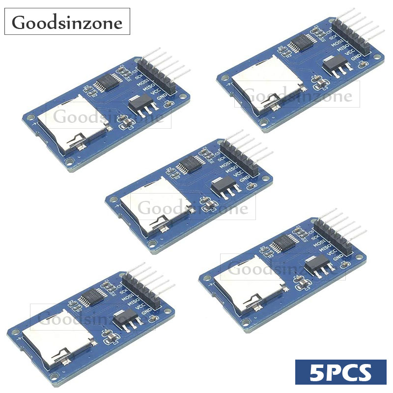 Sd Card Module Spi - Modul Pembaca Kartu Micro SD 5-Pack