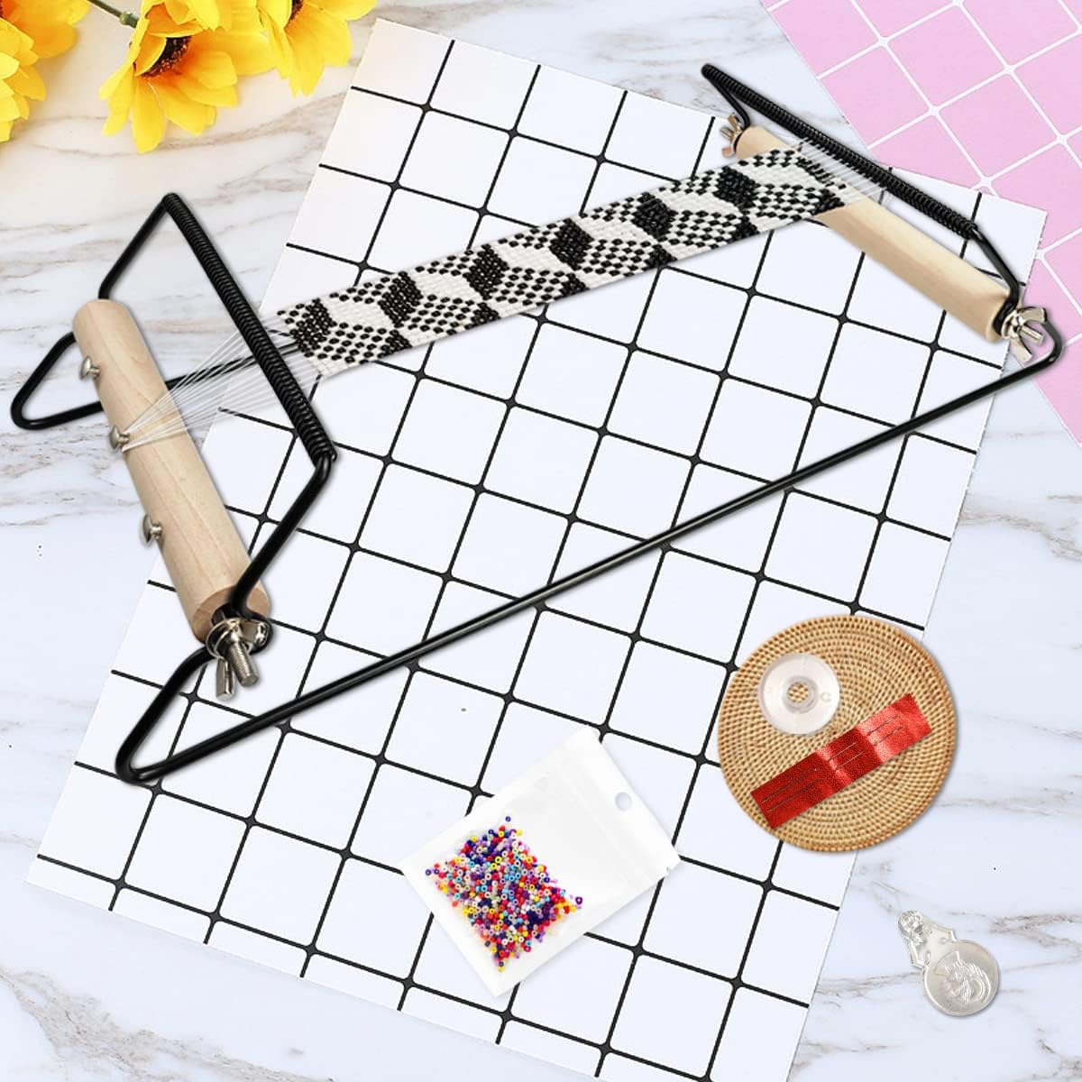 Diy Electronics Workbench - XUQIAN Kit tenun manik-manik logam besar