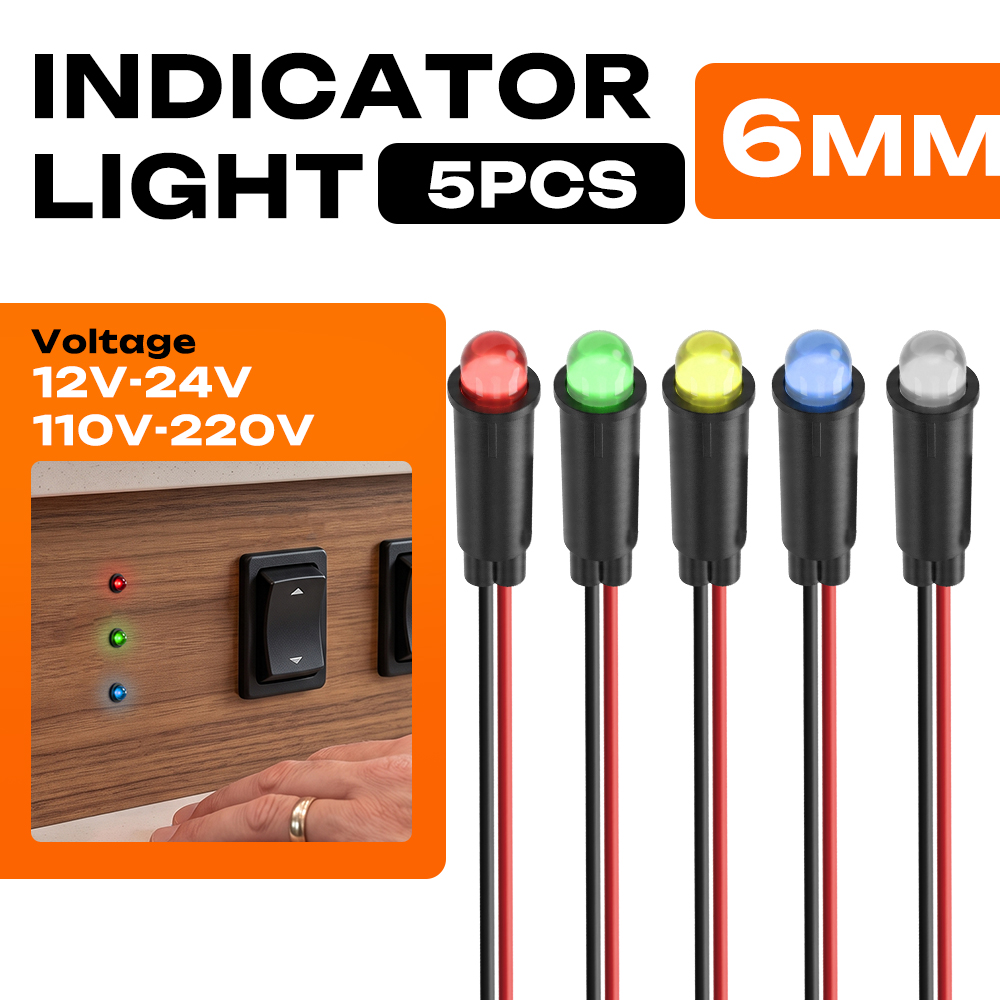 Diy Marine Electronics - FILN 5PCS Lampu Indikator Mini Marine