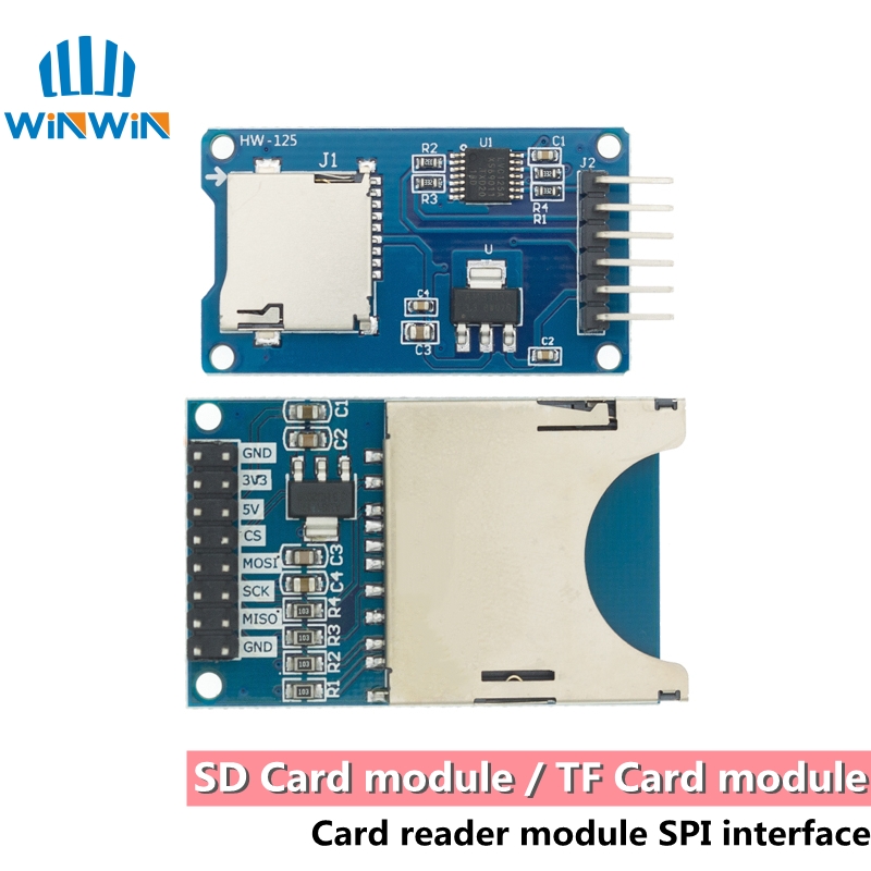 Sd Card Module Spi - Papan ekspansi penyimpanan SD mikro modul