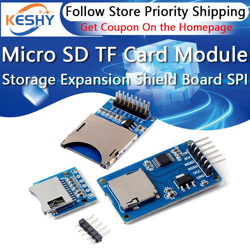Sd Card Module Spi - Papan Ekspansi Penyimpanan Micro SD Modul