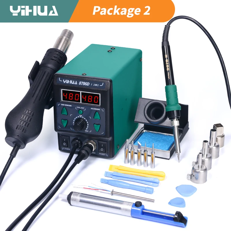 Diy Electronics Tools - YIHUA 8786D besi Solder, stasiun Solder