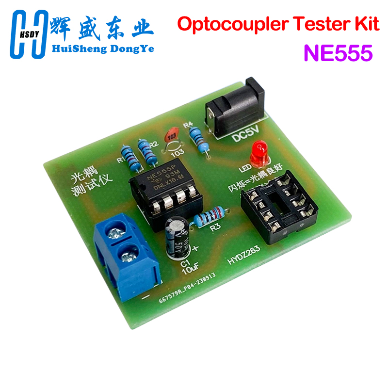Diy Electronics Workbench - Kit Penguji Optocoupler 555 Kit Suku