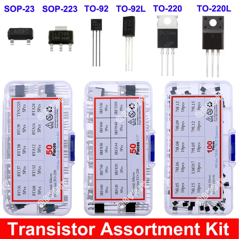 Mosfet Transistor Set - DIP SMD set aneka Chip Transistor,