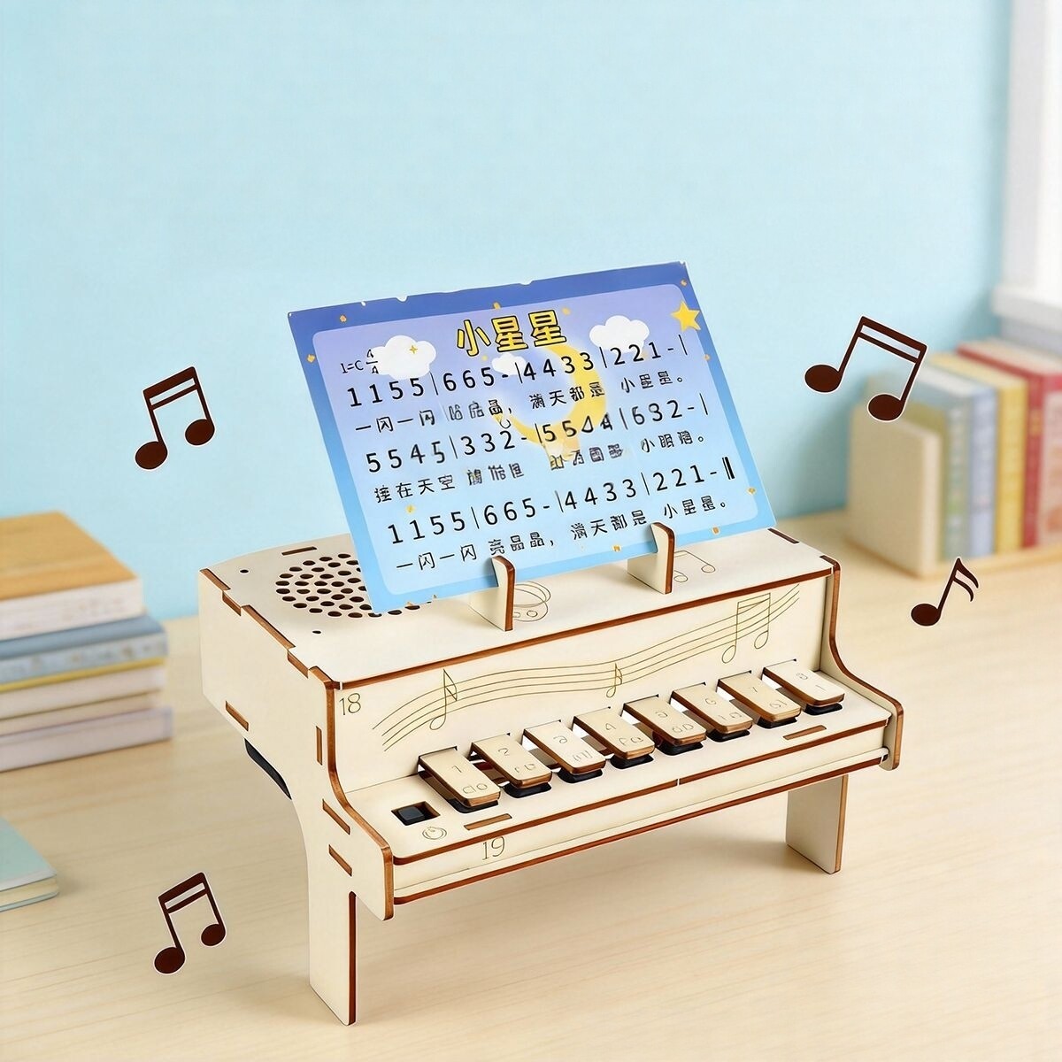 Diy Electronics Kits For Adults - Kit Perakitan Model Piano Elektronik Kayu