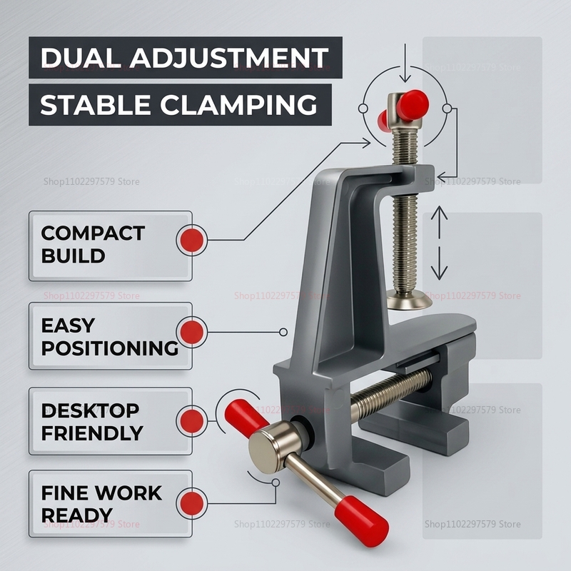 Penjepit Meja Mini Aluminium u - Diy Electronics Workbench ulasan dan harga