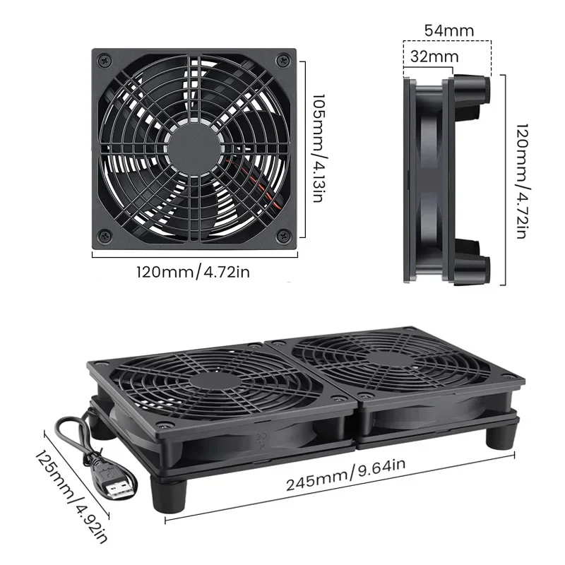 Kipas Pendingin Router Aliran  - Diy Electronics Case ulasan dan harga