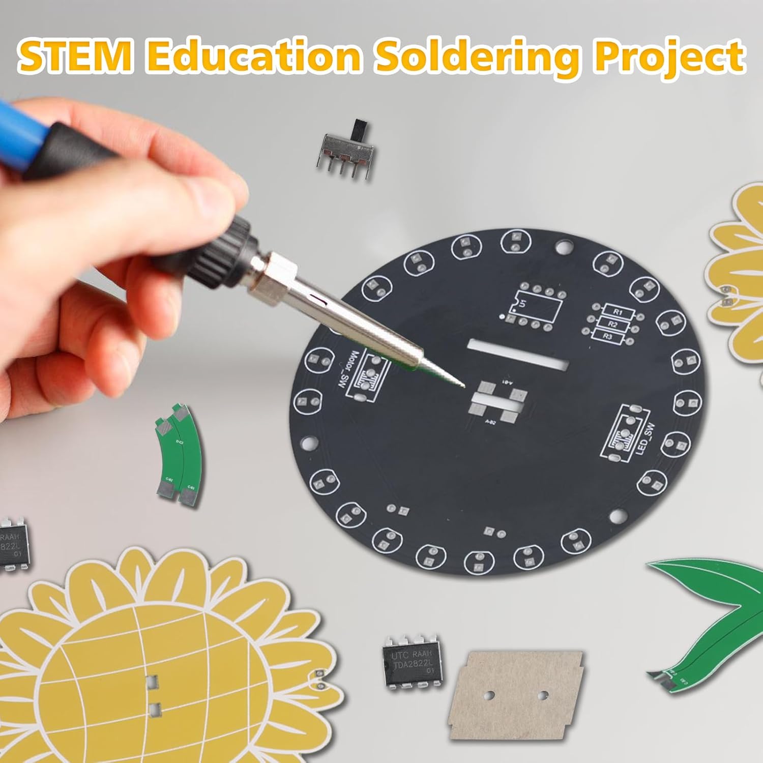 Kit Latihan Penyolderan Bunga  - Diy Electronics Kits For Adults ulasan dan harga