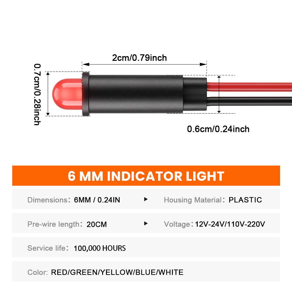 FILN 5PCS Lampu Indikator Mini - Diy Marine Electronics ulasan dan harga