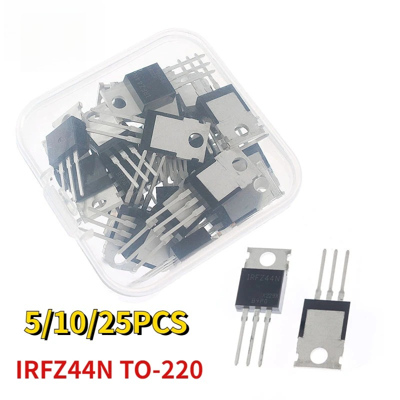 5/10/25 Buah IRFZ44N TO-220 IR - Mosfet Transistor Set ulasan dan harga