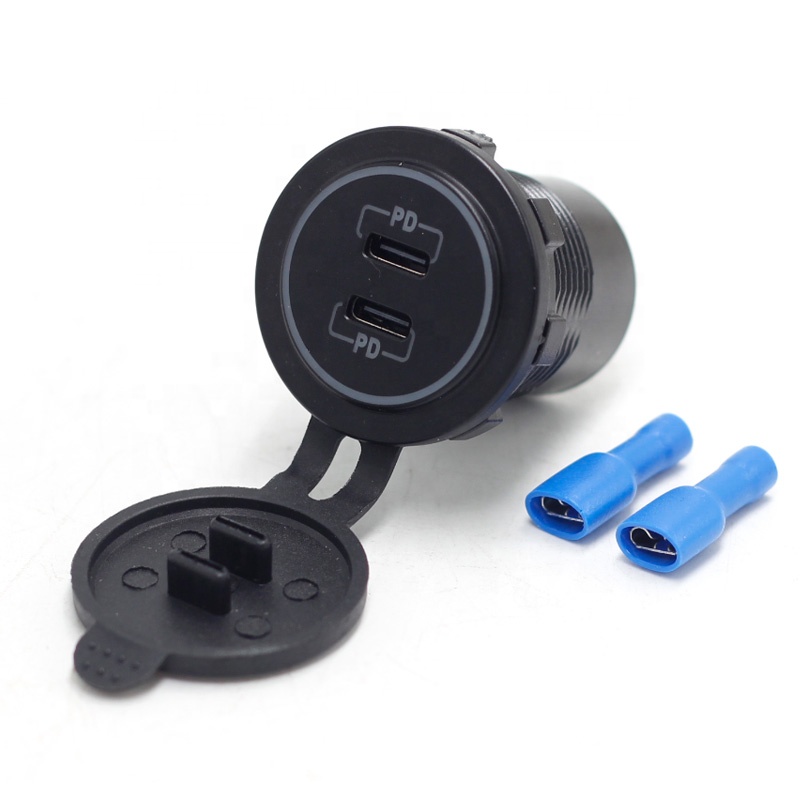 Soket Charger Mobil USB C 12V  - Diy Marine Electronics ulasan dan harga