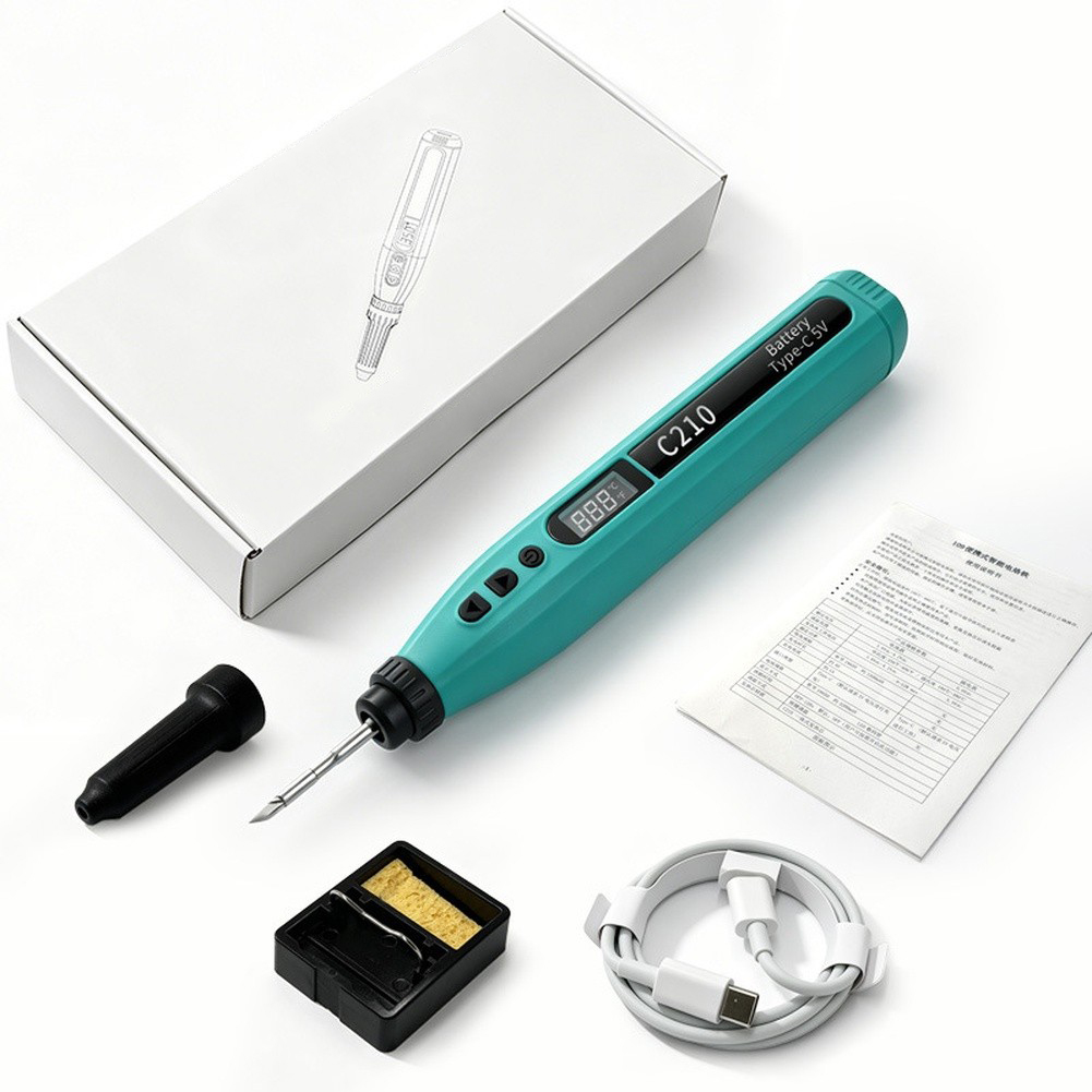Set besi solder USB digital pi - Diy Electronics Tools ulasan dan harga