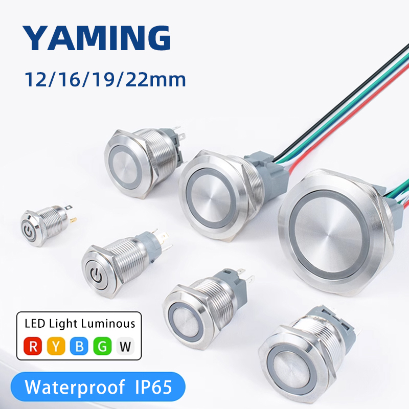 Lampu LED tahan air 6V 24V 220 - Push Button Tactile ulasan dan harga