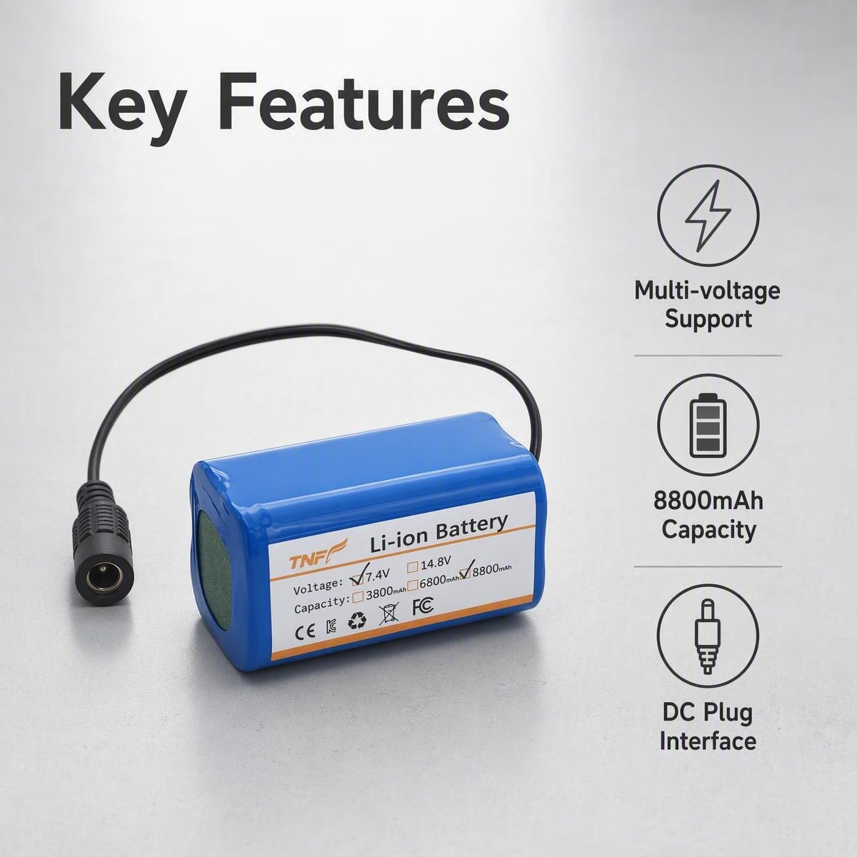 Baterai Li-ion Isi Ulang 7.4V  - Diy Electronics Cleaner ulasan dan harga