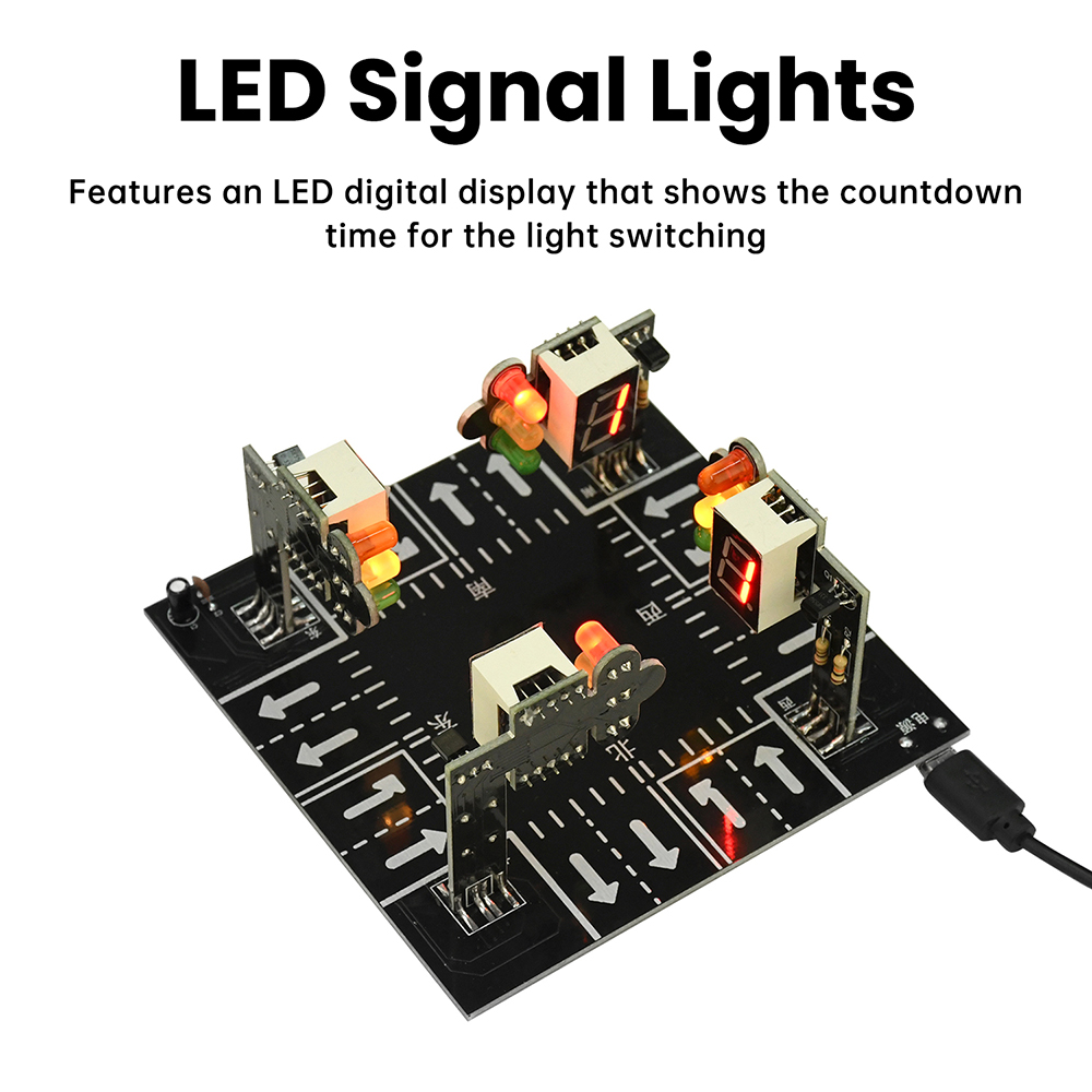 Kit Simulator Lampu Lalu Linta - Diy Electronics Kits For Adults ulasan dan harga