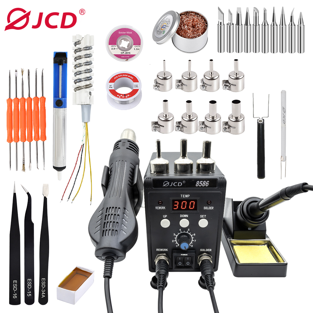 Stasiun Solder 2 in 1 JCD 8586 - Smd Solder Paste ulasan dan harga
