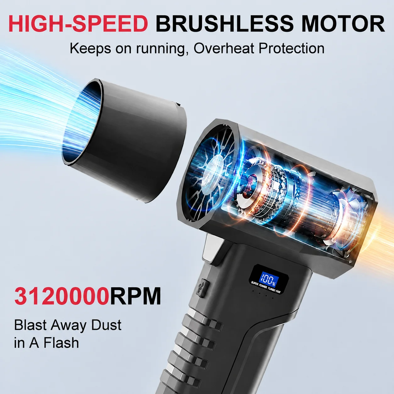 Peniup Udara Jet 3120000RPM, T - Diy Electronics Cleaner ulasan dan harga