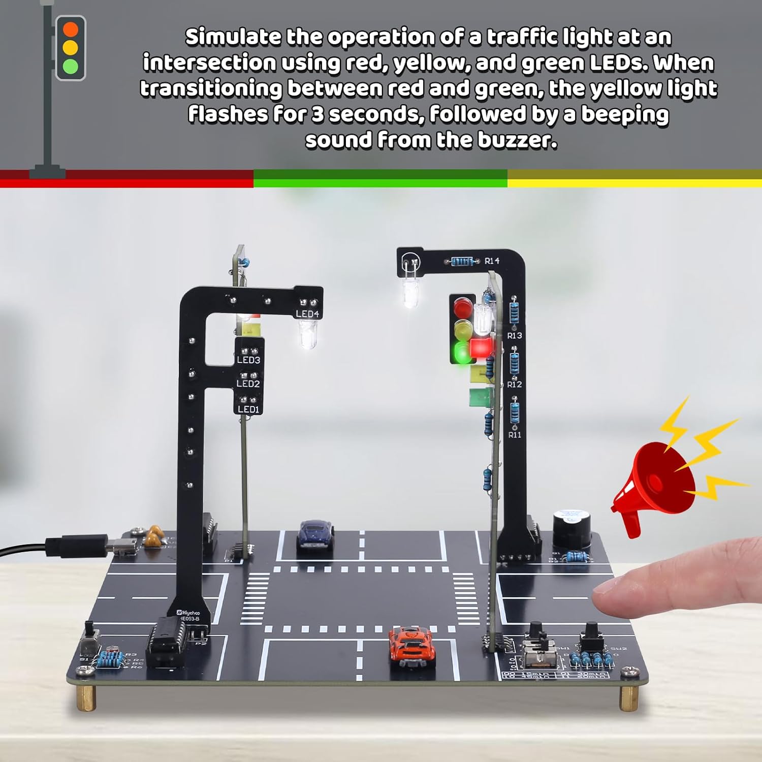Kit Simulator Lampu Lalu Linta - Diy Electronics Kits For Adults ulasan dan harga